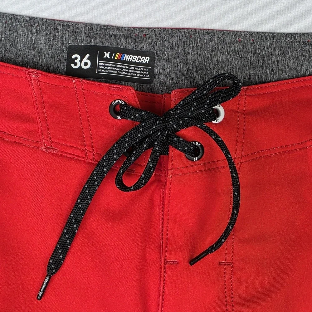 New‎ Hurley Phantom NASCAR Racing Board Shorts Mens 36 Red Orange Eco Flame 18